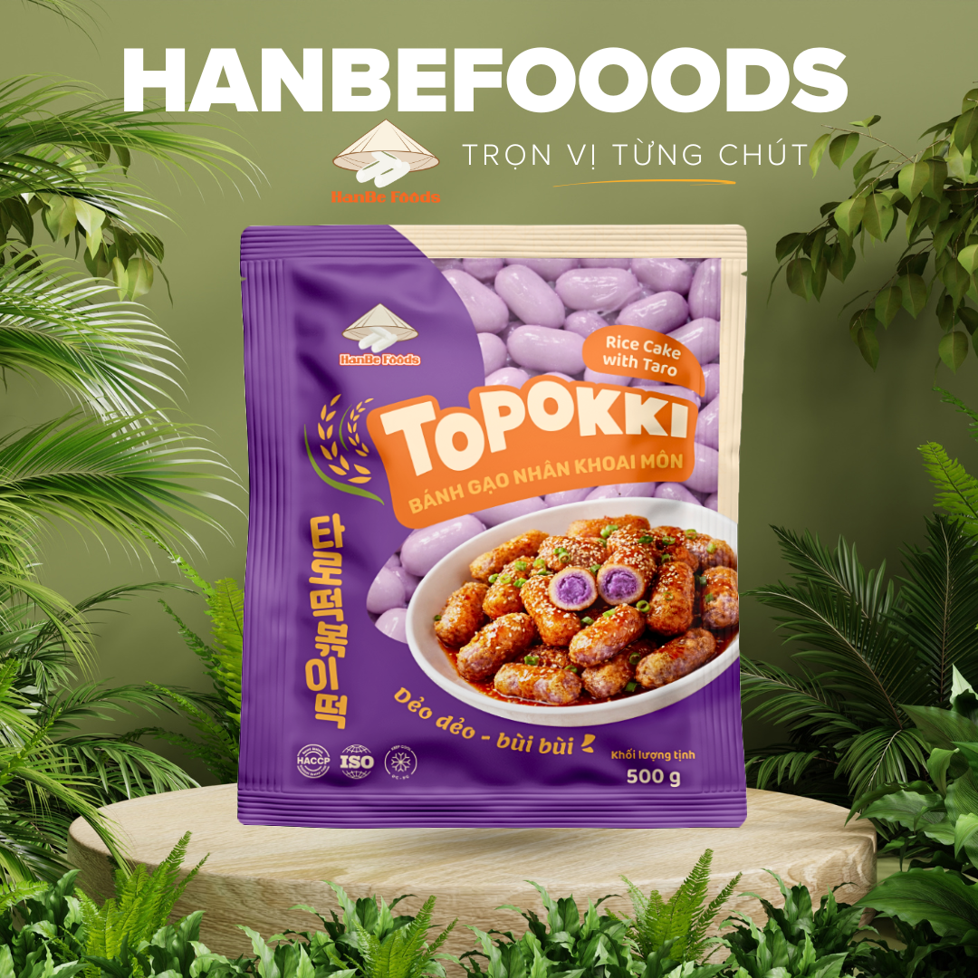 BÁNH GẠO NHÂN KHOAI MÔN HANBE GÓI 500G - Ảnh 3