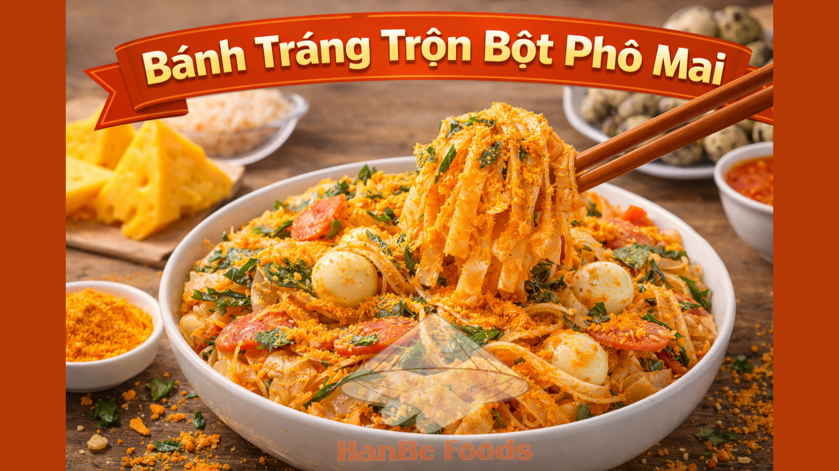 Bánh tráng trộn bột phô mai