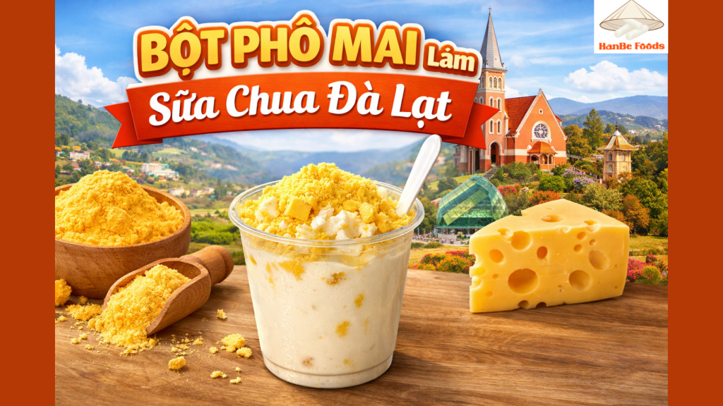 Bột phô mai làm sữa chua Đà Lạt