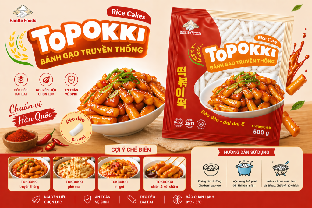 Bánh gạo Hàn Quốc Tokbokki