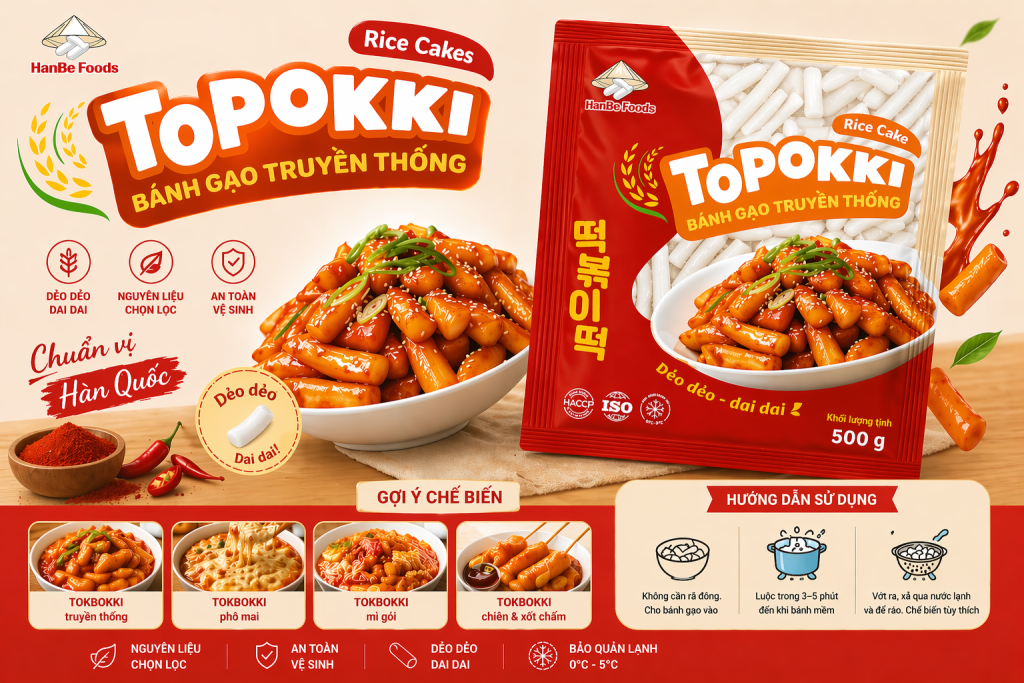 Bánh gạo Hàn Quốc Tokbokki