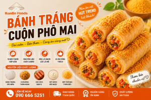 Bánh tráng cuộn phô mai