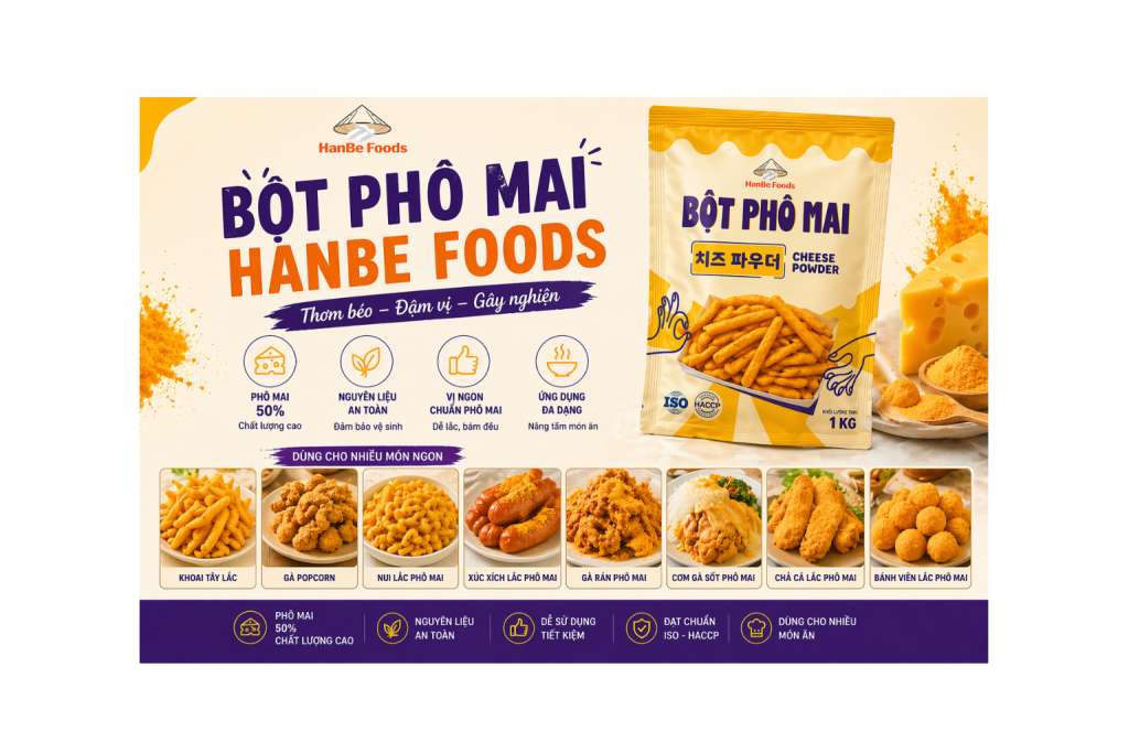 Bột phô mai Hanbe