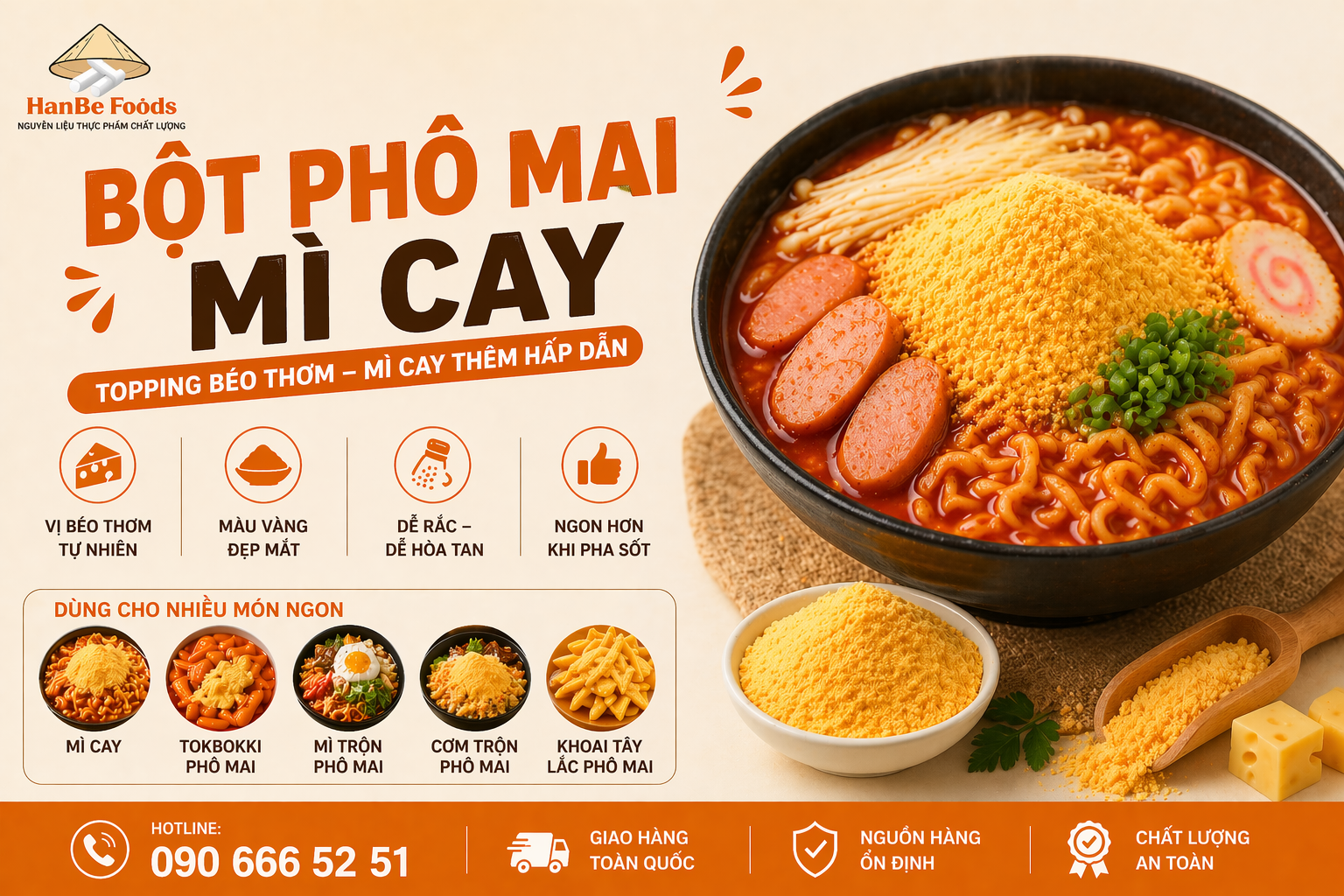 Bột phô mai mì cay