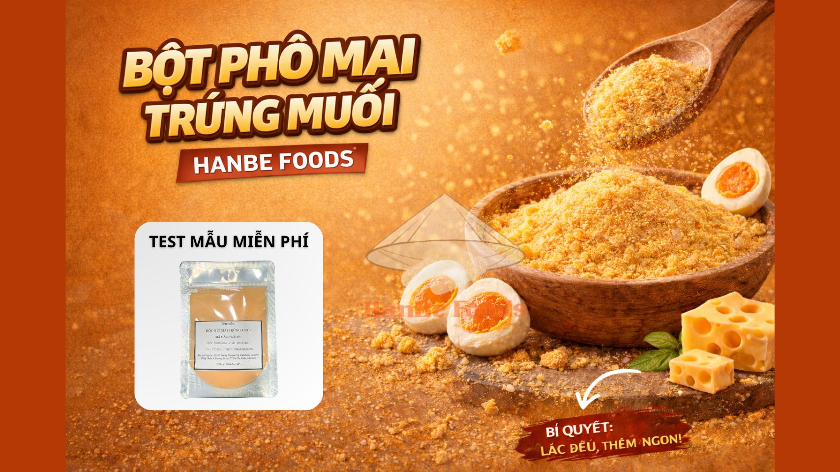 Bột phô mai trứng muối