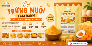 Bột trứng muối làm bánh
