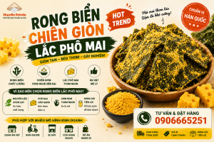 Rong biển chiên giòn lắc phô mai