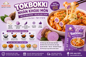 Tokbokki nhân khoai môn