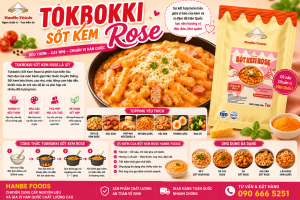 Tokbokki sốt kem rose