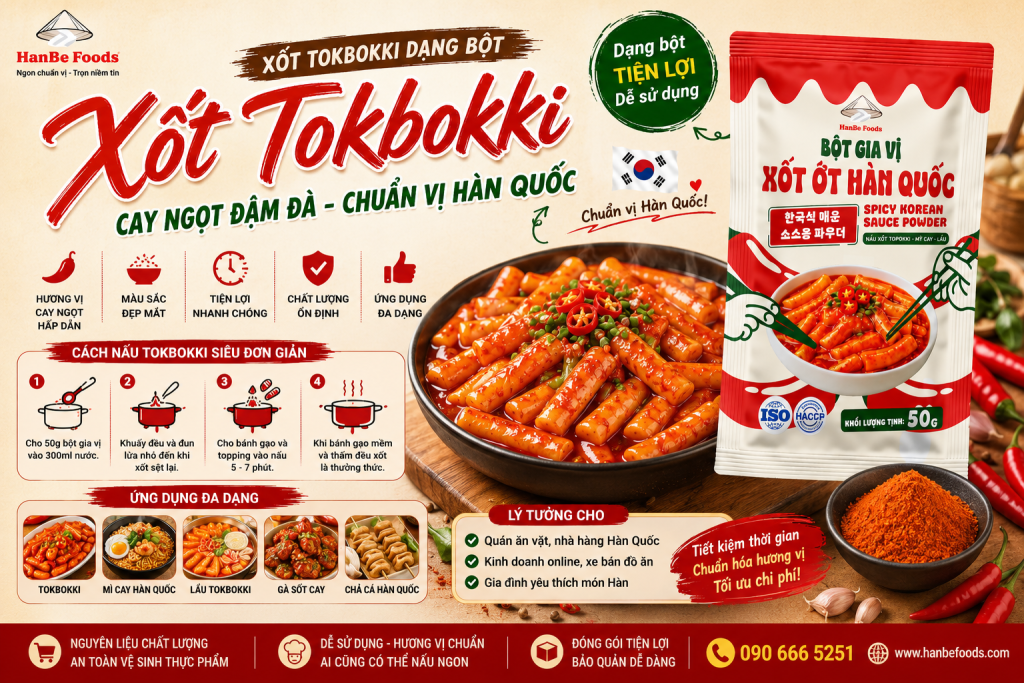 Xốt Tokbokki dạng bột