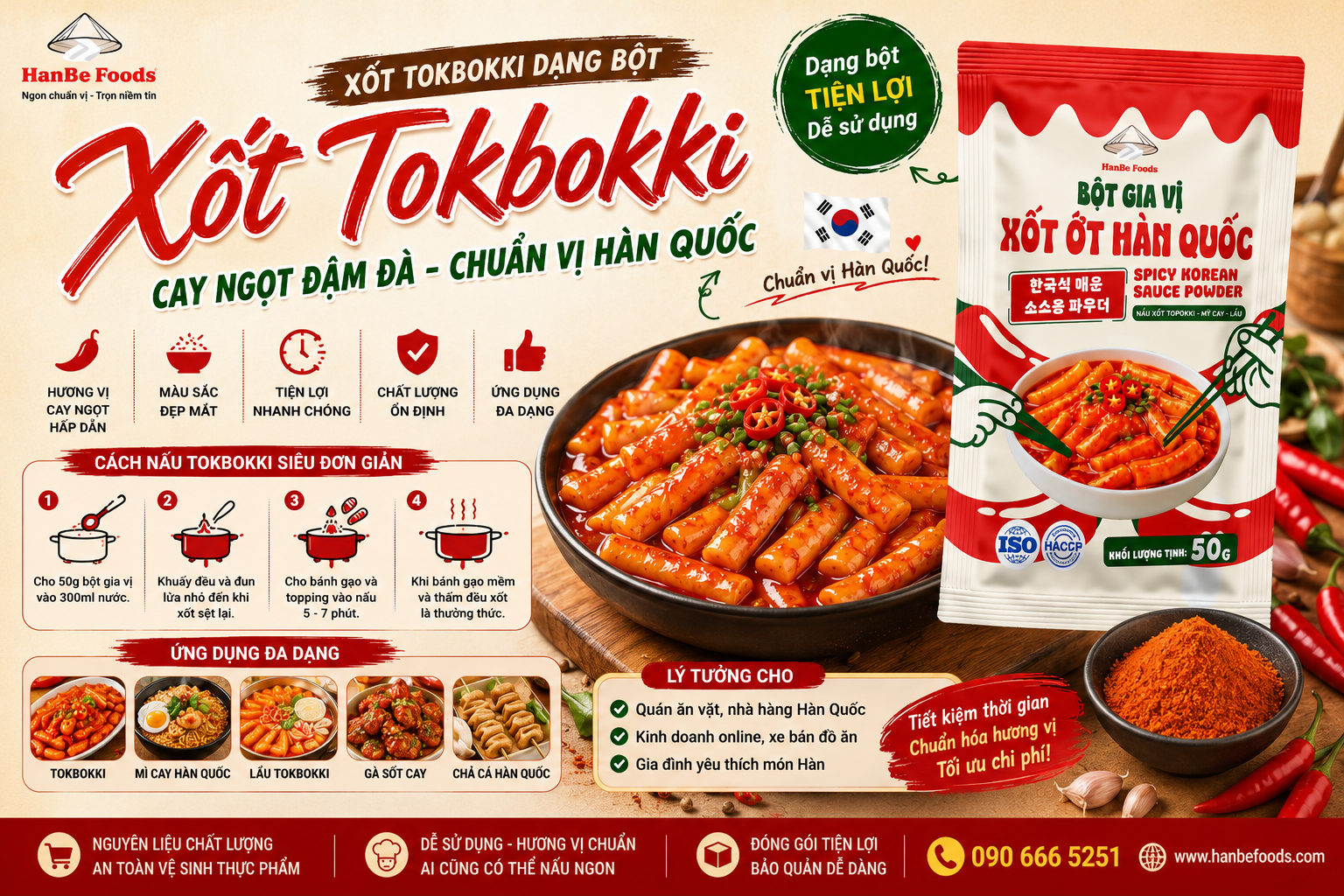 Xốt Tokbokki dạng bột