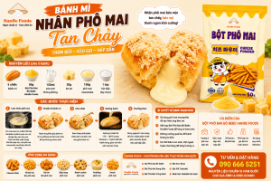 Bánh mì nhân phô mai tan chảy