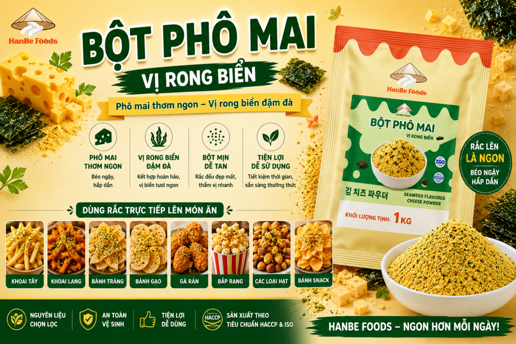 Bột phô mai vị rong biển
