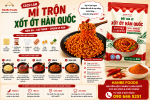 Cách làm mì trộn hàn quốc
