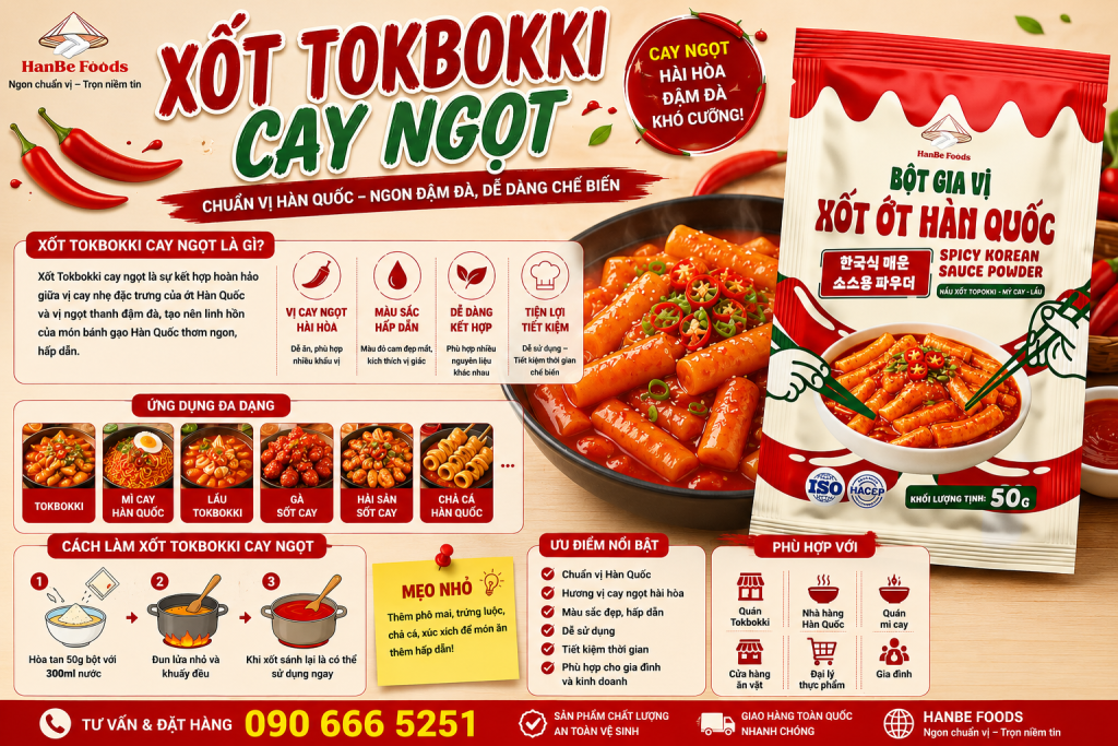Xốt Tokbokki cay ngọt