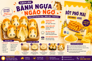 Cách làm bánh ngựa ngáo ngơ