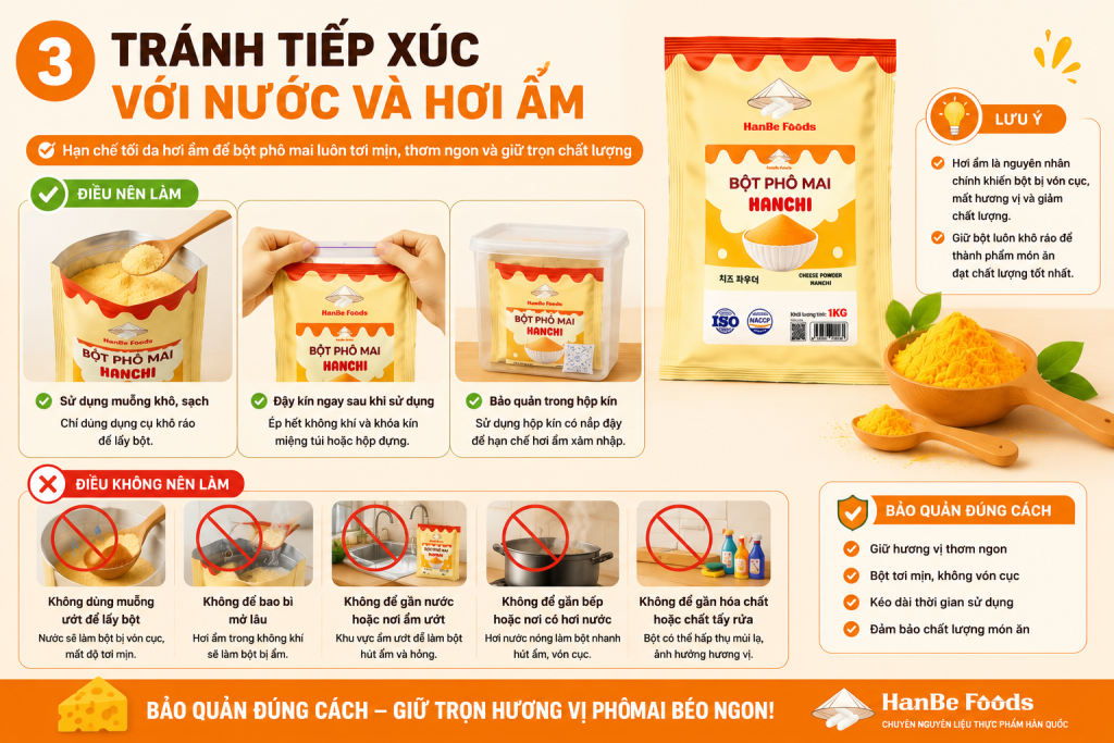 Cách bảo quản bột gia vị
