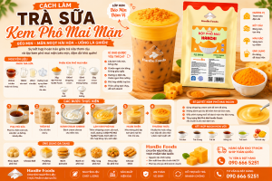 Cách làm trà sữa kem phô mai mặn