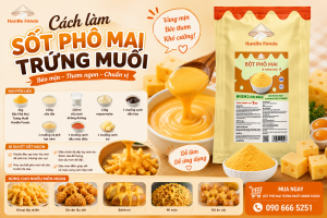 Cách làm sốt phô mai trứng muối
