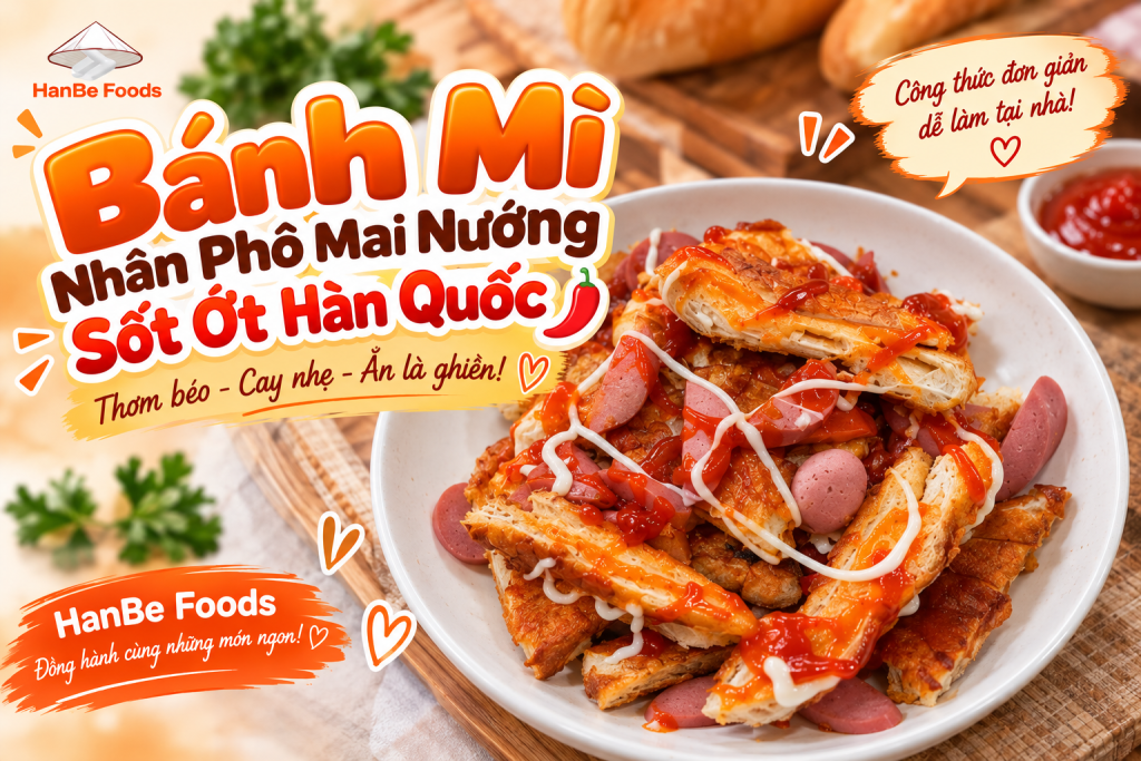 Bánh Mì Phô Mai Sốt Ớt Hàn Quốc